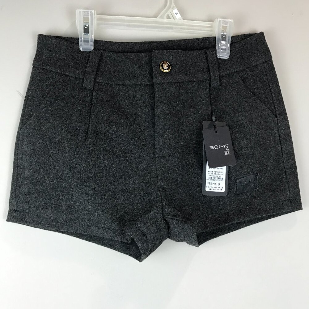 SOME Gray Wool shorts Size M, NWT